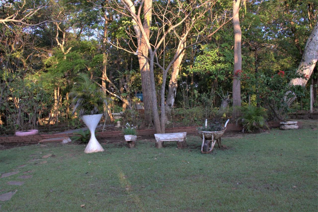 Casa no bosque com piscina e lareira a 1,2 km do centro Chapada dos Guimarães Exterior foto