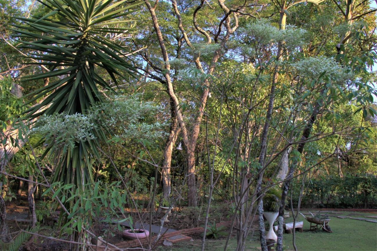 Casa no bosque com piscina e lareira a 1,2 km do centro Chapada dos Guimarães Exterior foto